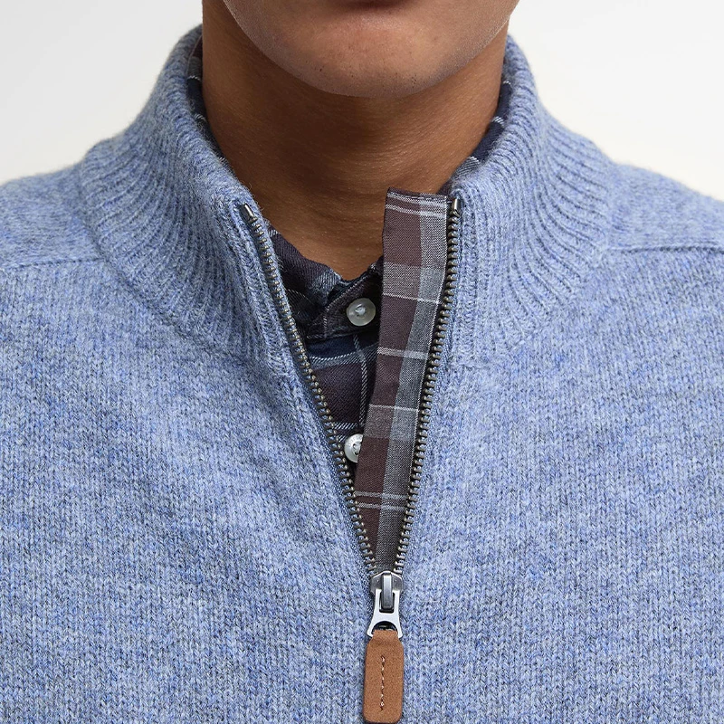 Barbour Talder Zip Wollen Vest | Bluestone | www.pietkoopmans.nl