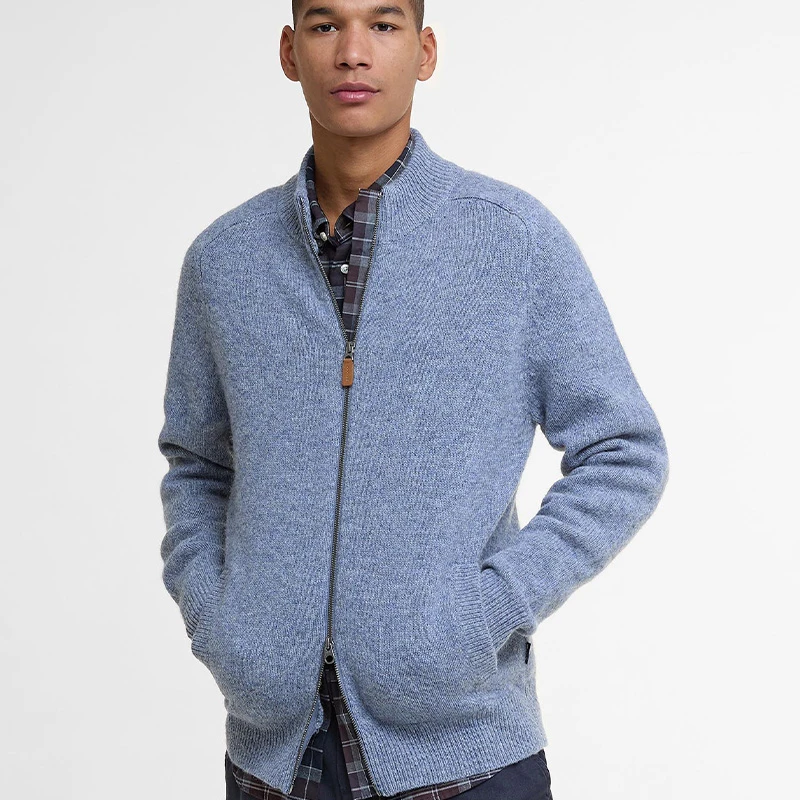 Barbour Talder Zip Wollen Vest | Bluestone | www.pietkoopmans.nl