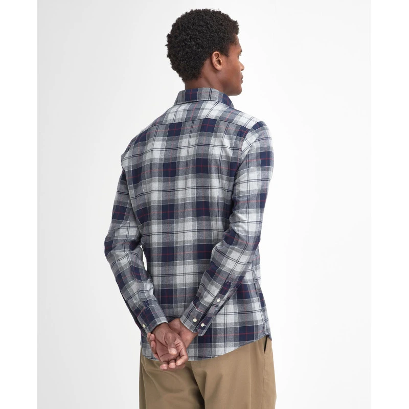 Barbour Overhemd Flanel Fortrose | Tartan Grijs | www.pietkoopmans.nl