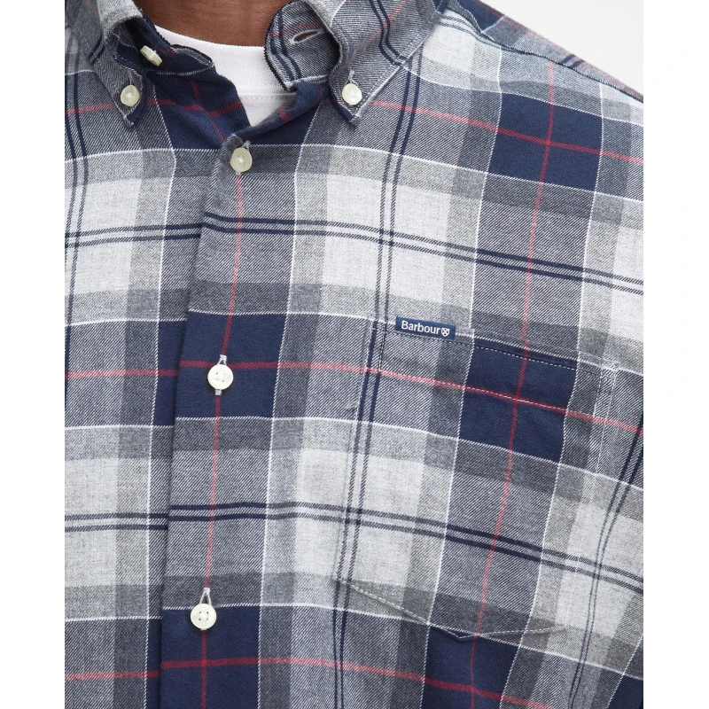 Barbour Overhemd Flanel Fortrose | Tartan Grijs | www.pietkoopmans.nl