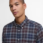 Barbour Overhemd Flanel Fortrose | Dark Green | www.pietkoopmans.nl