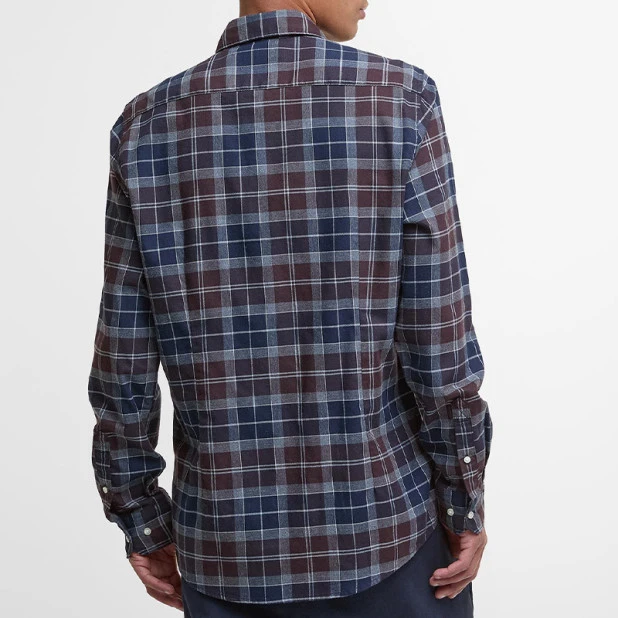 Barbour Overhemd Flanel Fortrose | Dark Green | www.pietkoopmans.nl