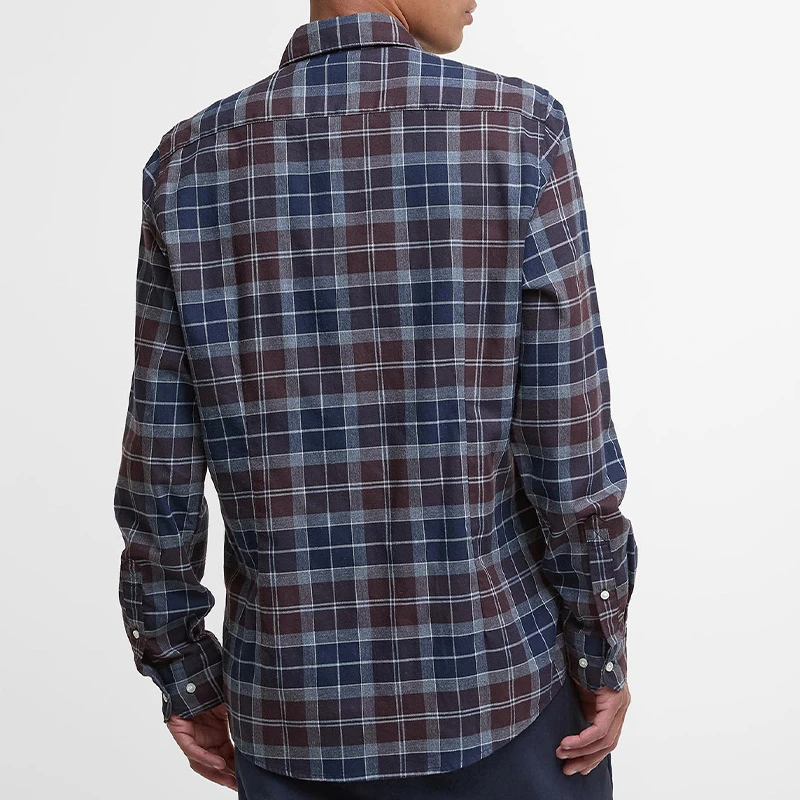 Barbour Overhemd Flanel Fortrose | Dark Green | www.pietkoopmans.nl