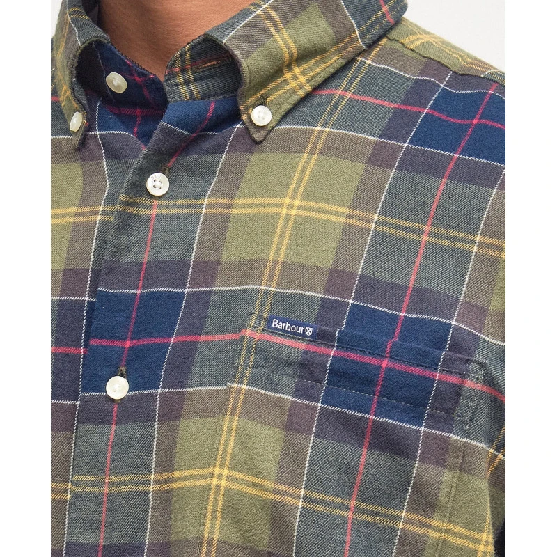 Barbour Overhemd Flanel Fortrose | Tartan Groen | www.pietkoopmans.nl