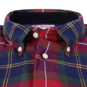 Barbour Overhemd Flanel Fortrose | Groen Rood Geblokt