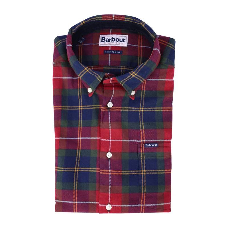 Barbour Overhemd Flanel Fortrose | Groen Rood Geblokt | www.pietkoopmans.nl