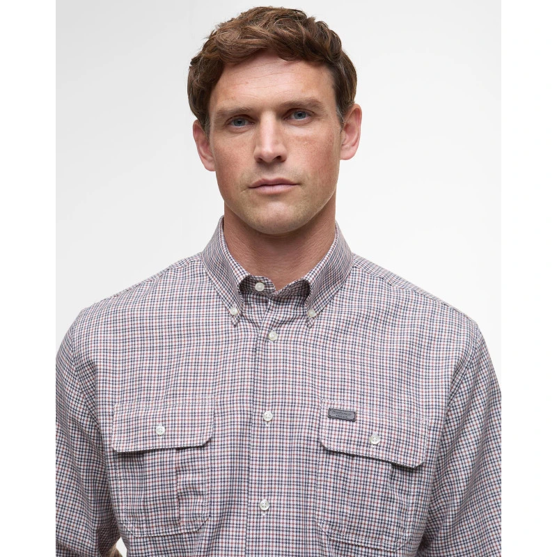Barbour Thermo Overhemd Fenn | Bruin Cognac Geruit | www.pietkoopmans.nl
