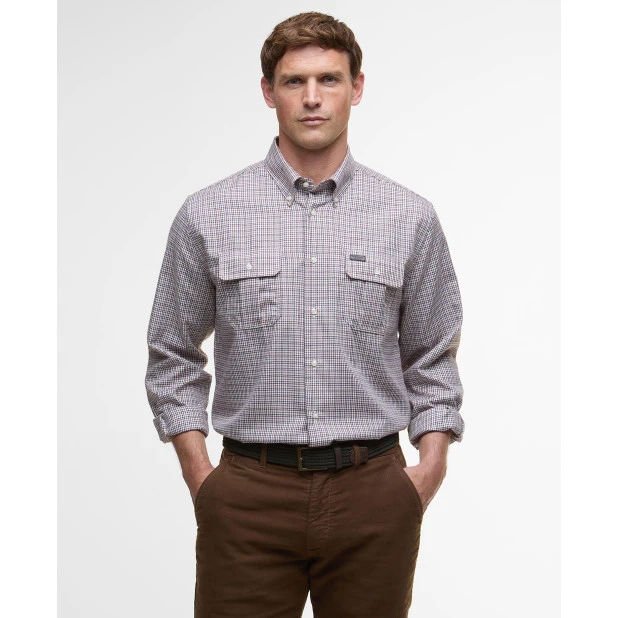 Barbour Thermo Overhemd Fenn | Bruin Cognac Geruit | www.pietkoopmans.nl