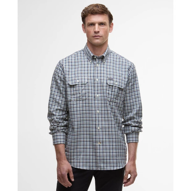 Barbour Thermo Overhemd Panwel | Groen Khaki Geruit | www.pietkoopmans.nl