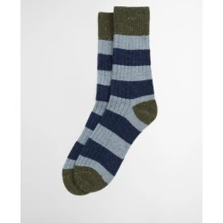 Barbour Houghton Sokken | Blue Olijf Strepen