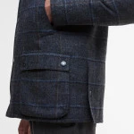 Barbour Bedale Wool Jacket | Grijs Blauw Geruit | www.pietkoopmans.nl