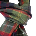 Barbour Brack Patchwork Shawl | Groen Rood Geblokt | www.pietkoopmans.nl