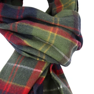 Barbour Brack Patchwork Shawl | Groen Rood Geblokt