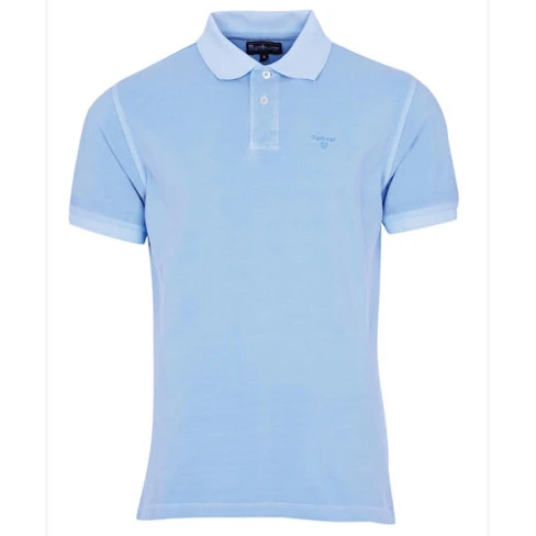 Barbour Washed Polo Piqué | Sky | www.pietkoopmans.nl
