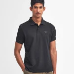 Barbour Sport Polo Piqué | Zwart | www.pietkoopmans.nl