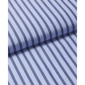 Bonsoir Of London Katoen Pyjama | Blauw Gestreept