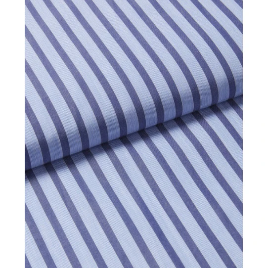 Bonsoir Of London Katoen Pyjama | Blauw Gestreept | www.pietkoopmans.nl