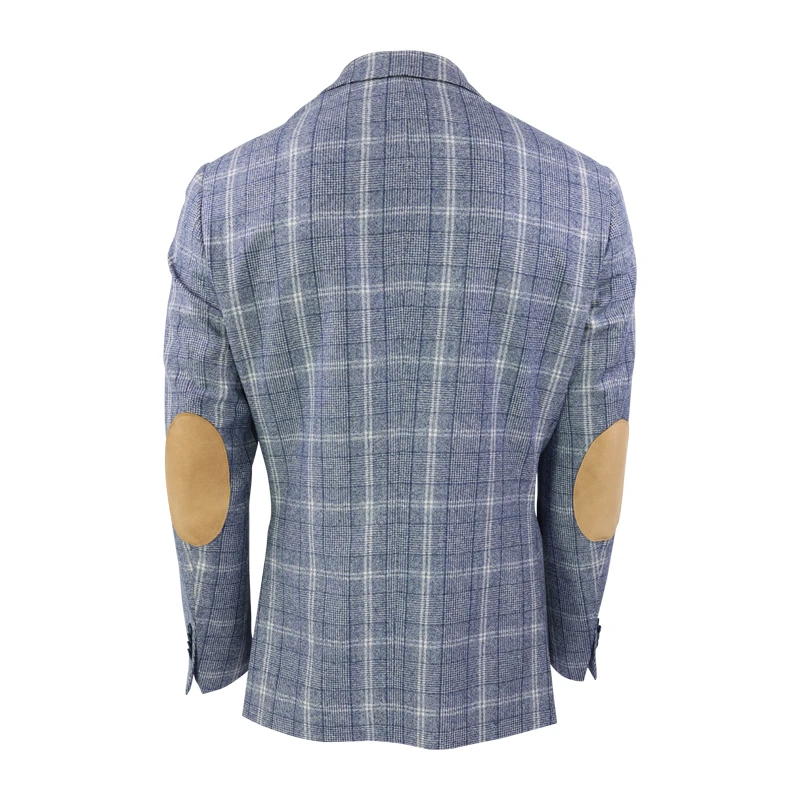 Bostonian Colbert Wol | Blauw Créme Geruit | www.pietkoopmans.nl