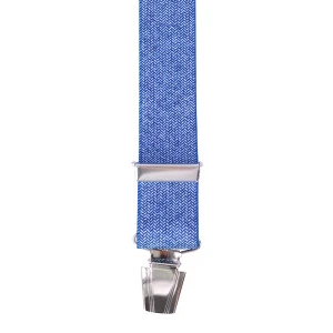 Bretels 4 Sterke Clips | Blauw Visgraat