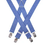 Bretels 4 Sterke Clips | Blauw Visgraat | www.pietkoopmans.nl
