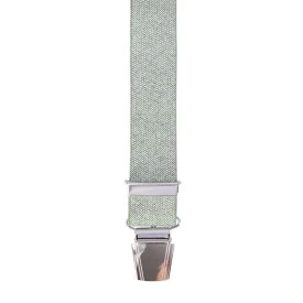 Bretels 4 Sterke Clips | Groen Visgraat