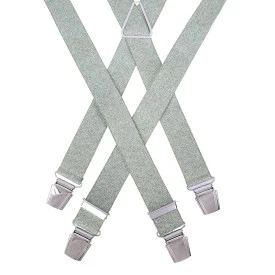 Bretels 4 Sterke Clips | Groen Visgraat