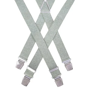 Bretels 4 Sterke Clips | Groen Visgraat