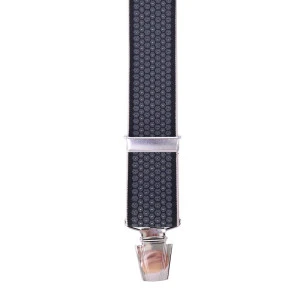 Bretels 4 Sterke Clips | Antraciet Print