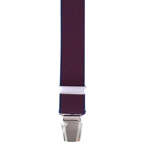 Bretels 4 Sterke Clips | Bordeaux Navy