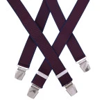 Bretels 4 Sterke Clips | Bordeaux Navy | www.pietkoopmans.nl