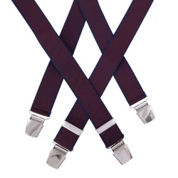 Bretels 4 Sterke Clips | Bordeaux Navy