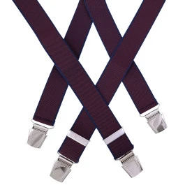 Bretels 4 Sterke Clips | Bordeaux Navy