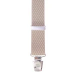 Bretels 4 Sterke Clips | Beige Wybert Print | www.pietkoopmans.nl