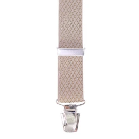 Bretels 4 Sterke Clips | Beige Wybert Print