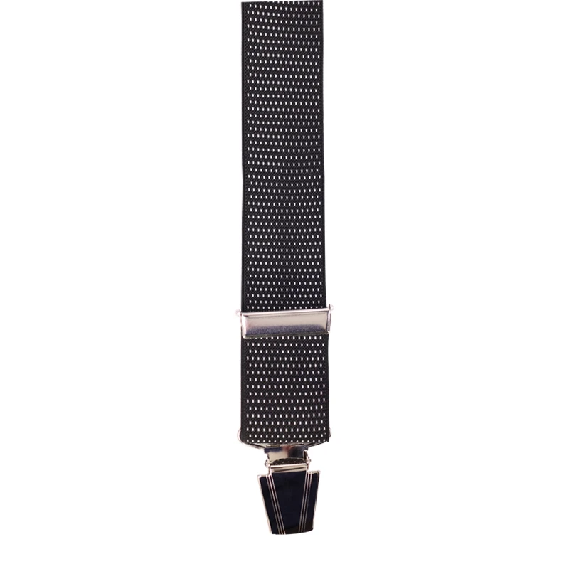 Bretels 4 Sterke Clips | Zwart Wit Gestipt | www.pietkoopmans.nl