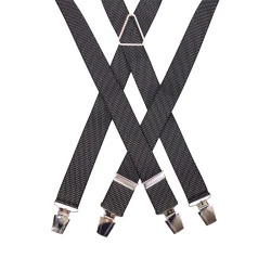 Bretels 4 Sterke Clips | Zwart Wit Gestipt