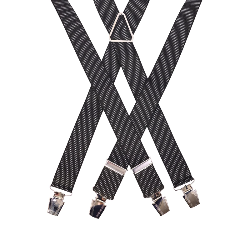 Bretels 4 Sterke Clips | Zwart Wit Gestipt | www.pietkoopmans.nl