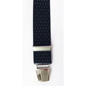 Bretels 4 Sterke Clips | Marine Wit Gestipt