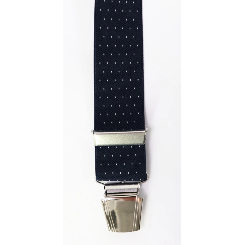 Bretels 4 Sterke Clips | Marine Wit Gestipt | www.pietkoopmans.nl