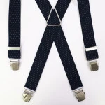 Bretels 4 Sterke Clips | Marine Wit Gestipt | www.pietkoopmans.nl