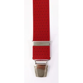 Bretels 4 Sterke Clips | Rood Marine Stip