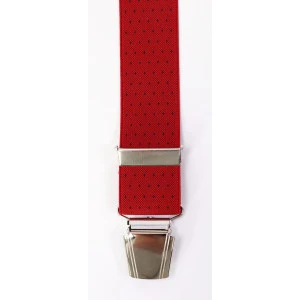 Bretels 4 Sterke Clips | Rood Marine Stip