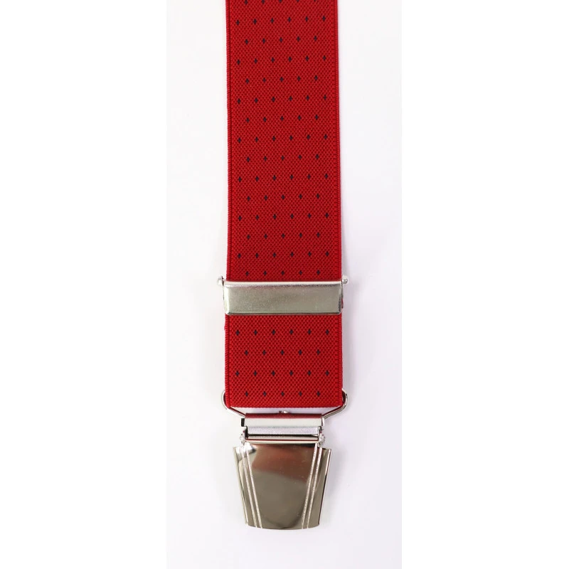 Bretels 4 Sterke Clips | Rood Marine Print | www.pietkoopmans.nl