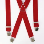Bretels 4 Sterke Clips | Rood Marine Print | www.pietkoopmans.nl