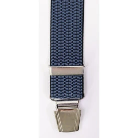 Bretels 4 Sterke Clips | Lichtblauw Print