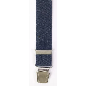 Bretels 4 Sterke Clips | Marine Tweed