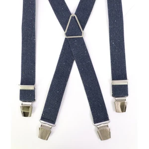 Bretels 4 Sterke Clips | Marine Tweed