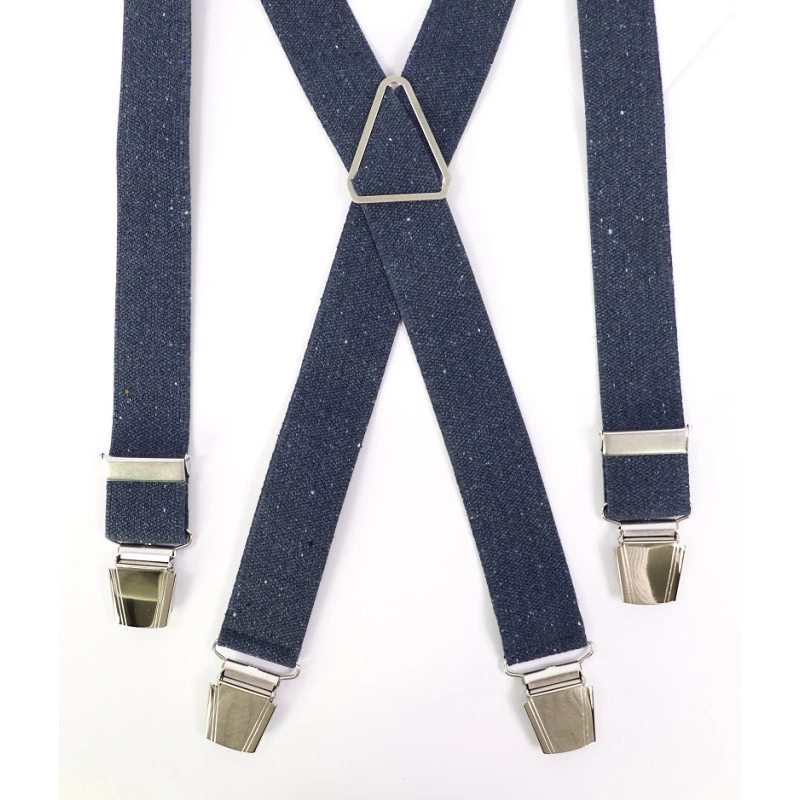 Bretels 4 Sterke Clips | Marine Tweed | www.pietkoopmans.nl