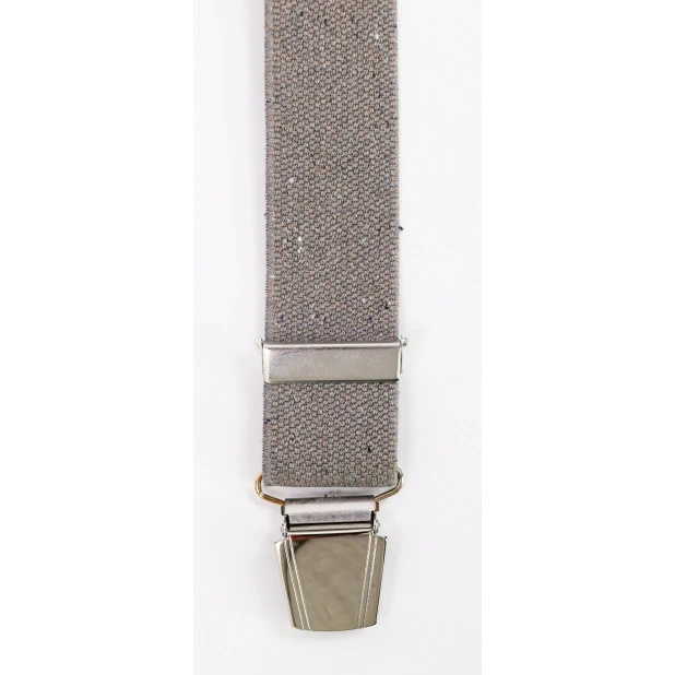 Bretels 4 Sterke Clips | Taupe Tweed | www.pietkoopmans.nl