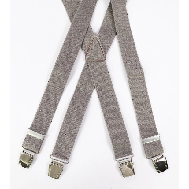 Bretels 4 Sterke Clips | Taupe Tweed | www.pietkoopmans.nl